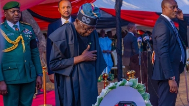 Tinubu leads burial of Killed Nigerian soldiers