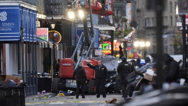 Truck ramming kills 10 New Year revellers in US