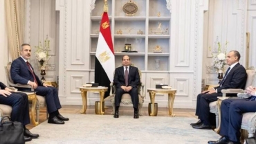Turkish FM Fidan meets Egypt's President Sisi