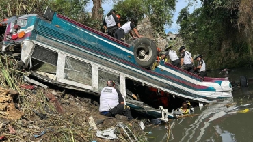 At least 51 dead after Guatemala bus plunges into ravine