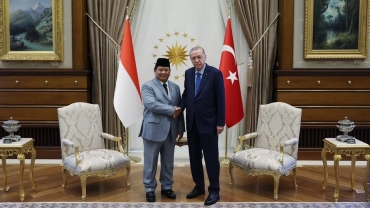 President Erdogan discusses bilateral ties with Indonesia's Subianto