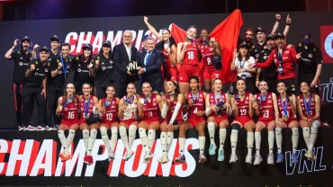 President Erdogan hails Türkiye's 'Sultans of Net' as they clinch Nations League volleyball title