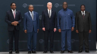 Biden meets African leaders in Angola over rail project