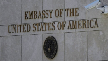 Tunisians rally outside US Embassy over Gaza attacks