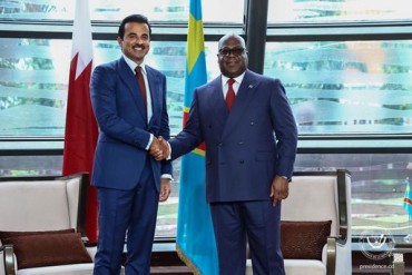 Qatar’s emir visits DR Congo after brokering peace with rebels