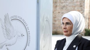 Turkish First Lady Erdogan stands with Palestine's struggle for freedom
