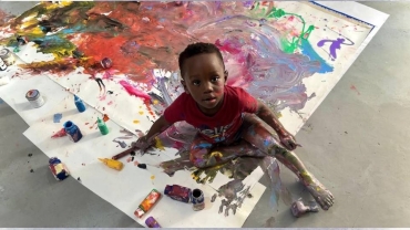 Ace: One year old Ghanaian breaks record for youngest male painter