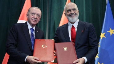 Turkish President Erdogan in Albania to advance cooperation
