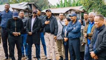 Ethiopia PM visits landslide disaster site