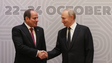 Russian, Egyptian presidents hold talks as BRICS summit starts