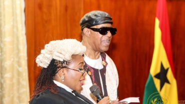 American Singer Stevie Wonder fulfils dream of becoming Ghanaian