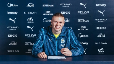 'I'm here to stay,' Haaland says on new 10-year Man City contract