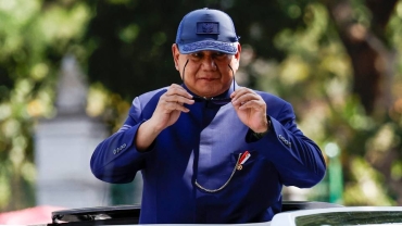 Former army general takes over as Indonesia's president