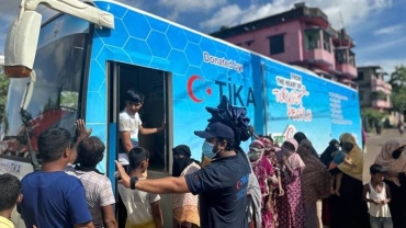 Turkish aid agency TIKA distributes relief supplies to flood-hit Bangladesh