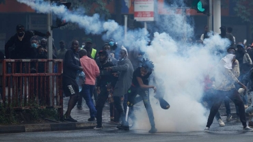Tear gas fired as protests held across Kenya over tax hikes