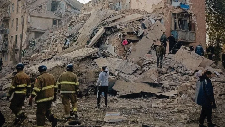 Children reportedly among casualties in Russian strikes across Ukraine