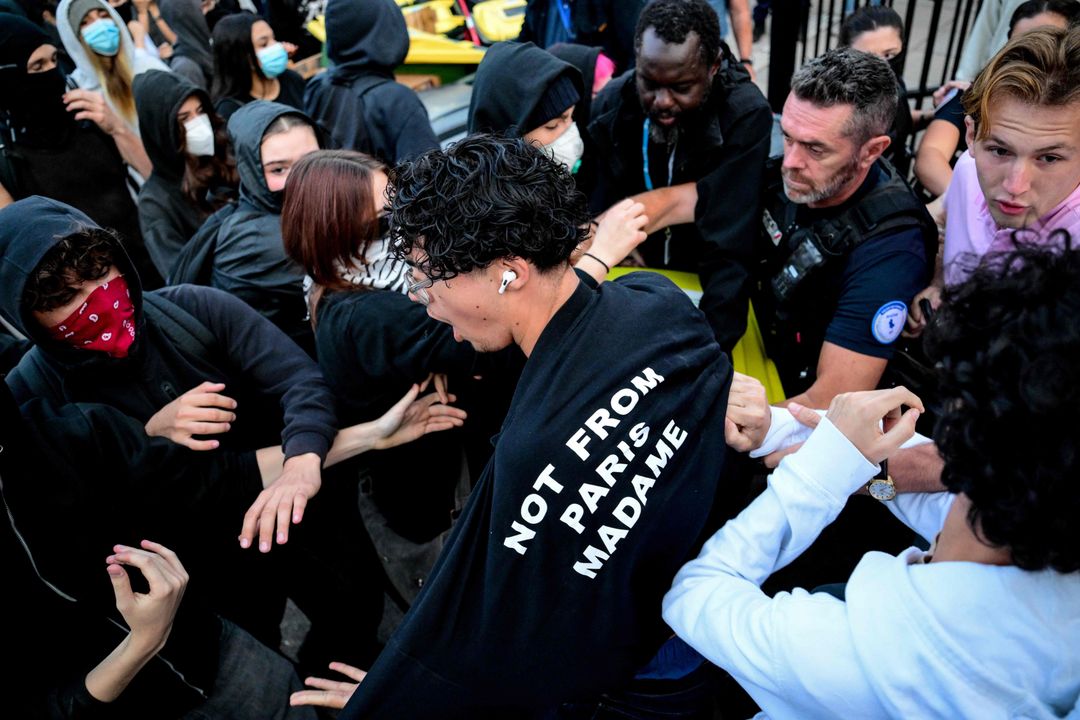 French high schools blocked as student protests escalate, police deploy tear gas
